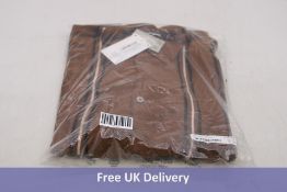 Wood Wood Men's Chester 3D Stripe Cardigan, Tawny Brown, Medium