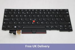 Lenovo part 5N20V44216 Black Backlit Keyboard, Black