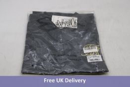 Six SikSilk Men's Baseball Tees, Black Marble, Large