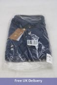 Stenstroms Men's Pique Shirt, Denim Blue, Size XXL