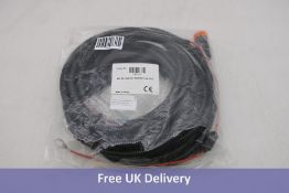 MSC708 Cable 8m MIL2f/Batt Lug 15A F, Power Cord, Black
