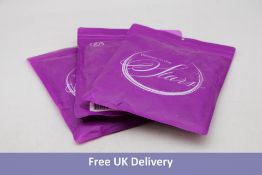 Three Russian Girl's Harmony Half Sleeve Soft Fabric Leotard, Cosmic Violet, Size L