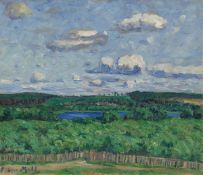 Oskar Moll. ”Wälder mit Havelsee”. 1906