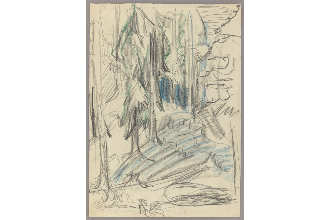 Ernst Ludwig Kirchner. Waldlichtung. Um 1918 - Bild 2 aus 3