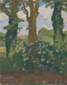 Fritz Overbeck. Syringa hedge. Circa 1906