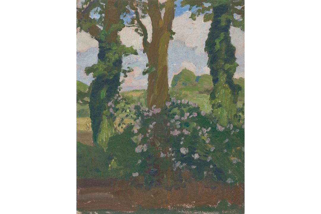 Fritz Overbeck. Fliederhecke. Um 1906 - Bild 1 aus 3