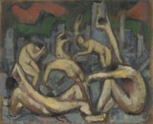 Jakob Steinhardt. ”Trauernde”. 1912