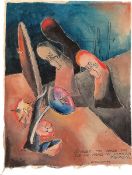 Hannah Höch. ”Öffnet mir diese Tür, die ich fand im Dunkeln weinen..”. Circa 1935