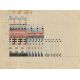 Gunta Stölzl. „Entwurf für einen Jacquard Wandbehang 5 Chöre“. 1928 - Bild 2 aus 2