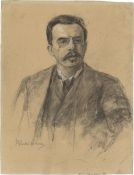 Max Liebermann. ”Portrait des Friedrich (Fritz) Gurlitt”. Circa 1892