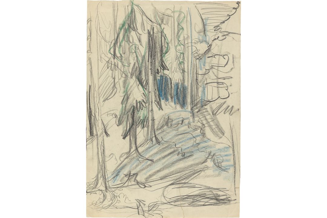 Ernst Ludwig Kirchner. Waldlichtung. Um 1918 - Bild 1 aus 3