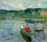 Philipp Franck. ”Auf dem Wasser” (Stölpchensee, Berlin). 1906