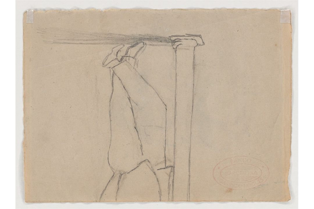 Pablo Picasso. Mère allaitant son bébé en présence d’une fillette. 1895 - Bild 3 aus 3