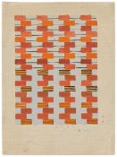 Gunta Stölzl. ”Entwurf für einen Jacquard Wandbehang 5 Chöre”. 1928