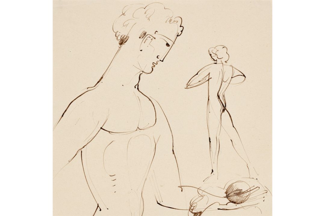 Oskar Schlemmer. „Boschentwürfe“. 1939 - Bild 1 aus 3
