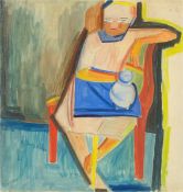 Johanna Schütz-Wolff. Seated girl. 1918/19