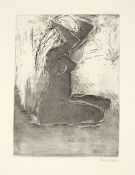 Emil Nolde. ”Kniendes Mädchen”. 1907