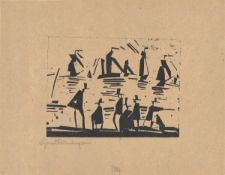 Lyonel Feininger. ”Fischerboote”. 1918