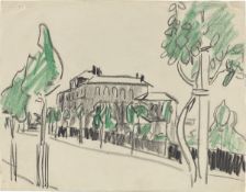 Ernst Ludwig Kirchner. House in Berliner Straße (residence). Circa 1910