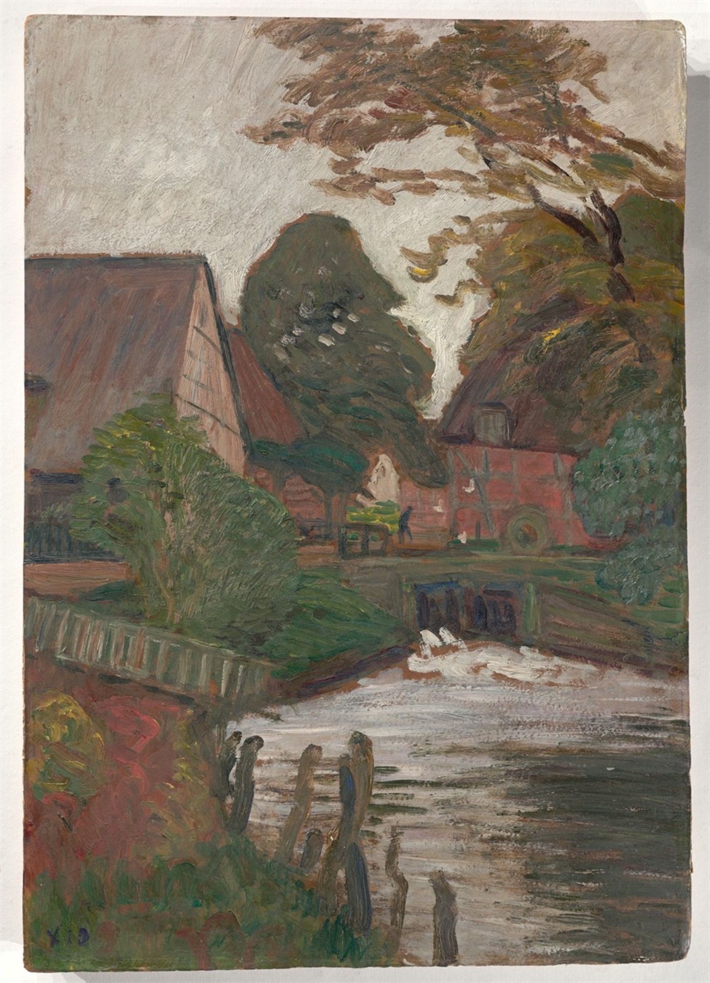 Otto Modersohn. „Wassermühle“. 1910 - Bild 2 aus 3