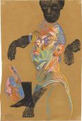 Johannes Grützke. Seated man. 1990
