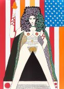 Dorothy Iannone. ”I lift my lamp beside the golden door”. 1977
