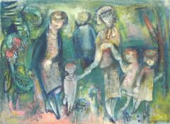 Paul Kuhfuss. ”Familienspaziergang”. 1955
