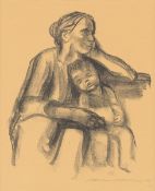 Käthe Kollwitz. ”Arbeiterfrau mit schlafendem Jungen”. 1927