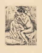 Hans Purrmann. ”Zwei Mädchen nach dem Bade bei der Toilette”. 1927