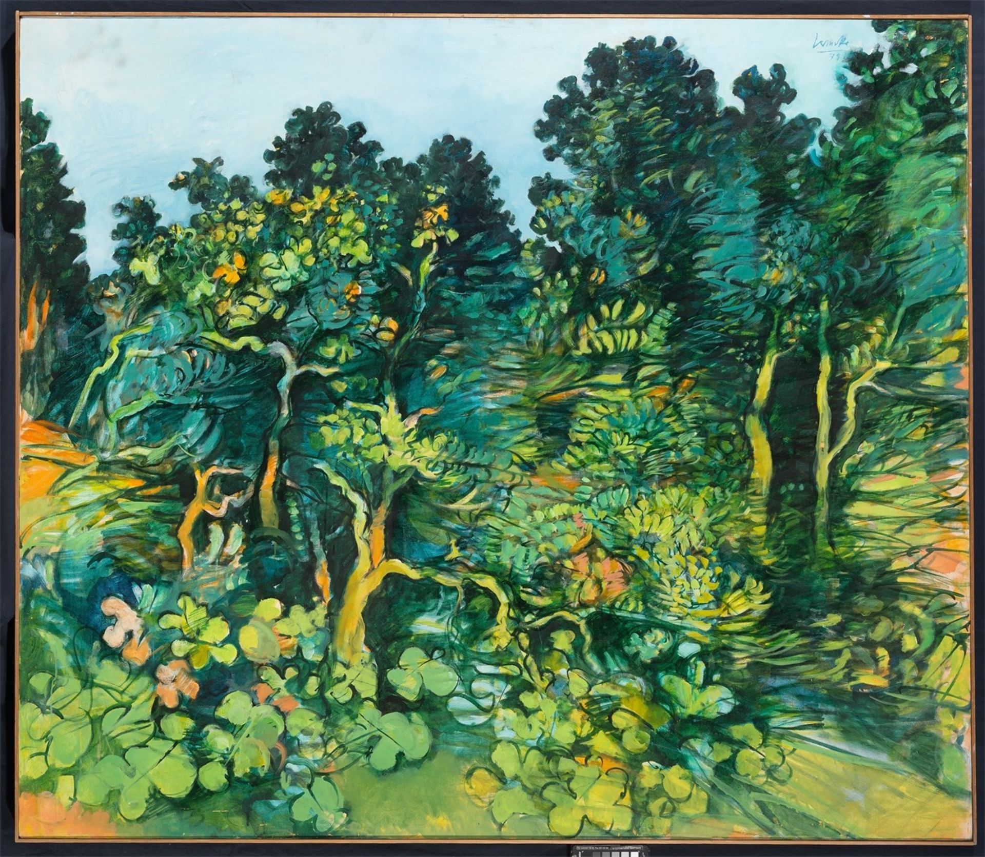 Dietmar Lemcke. „Große Landschaft I (Mittelmeerbild)“. 1979 - Bild 2 aus 3