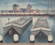 Ima Breusing. Two barges. Late 1920s