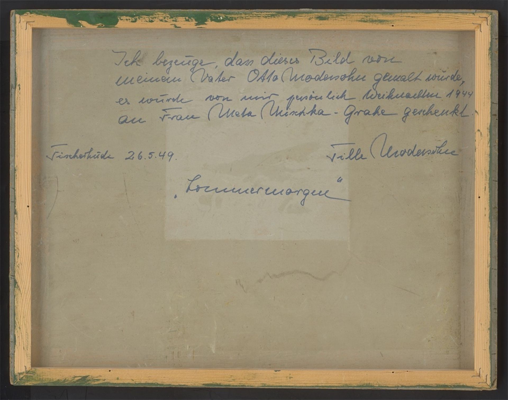 Otto Modersohn. „Sommermorgen“. 1927 - Bild 3 aus 4