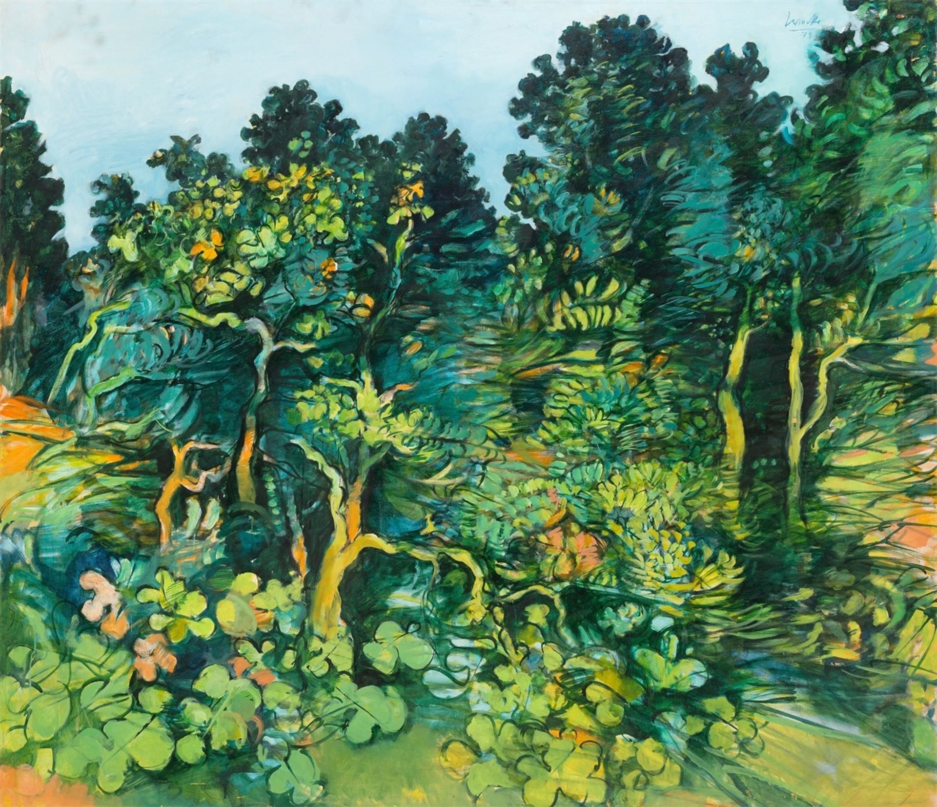 Dietmar Lemcke. „Große Landschaft I (Mittelmeerbild)“. 1979
