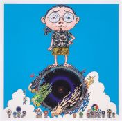 Takashi Murakami. ”Standing on the Bridge Linking Space and Time”. 2014