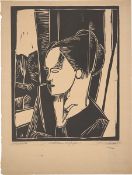 Conrad Felixmüller. ”Mädchen am Fenster”. 1916