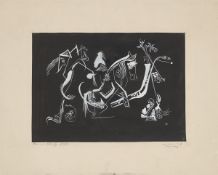 Bernard Schultze. ”Heiteres auf Schwarz” . 1947
