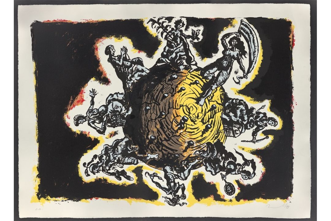 Jörg Immendorff. „Weltlauf“. 1998 - Bild 2 aus 3