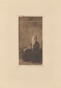 Käthe Kollwitz. ”An der Kirchenmauer”. 1893