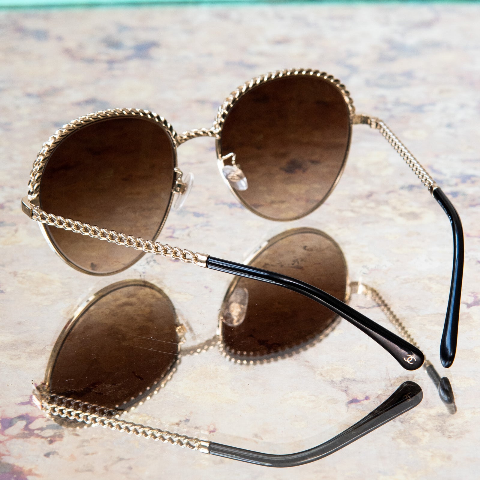 Chanel Sunglasses With Chain - Image 7 of 7
