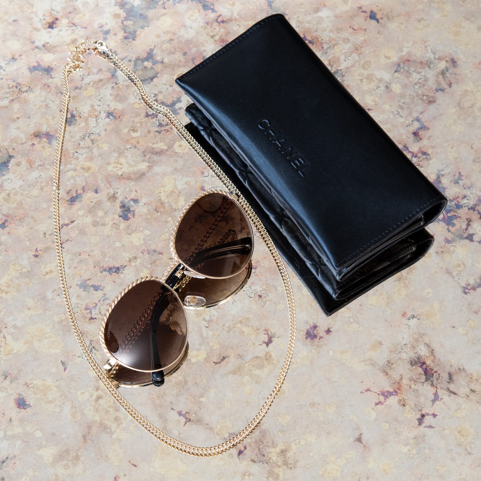 Chanel Sunglasses With Chain - Image 3 of 7