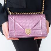 Dior Diorama Metallic Pink Bag