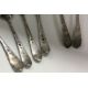 A set of six 18th Century silver bright-cut spoons. - Image 3 of 3