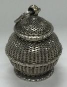 An 18th Century Continental silver pomander.