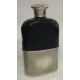 A Victorian silver mounted glass flask. London 1845. By George Burrows. - Image 2 of 2