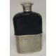 A Victorian silver mounted glass flask. London 1845. By George Burrows. - Image 1 of 2