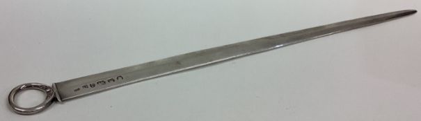 CHESTER: An extremely rare 18th Century silver meat skewer.