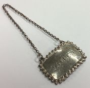 A good rectangular silver wine label for 'Madeira'.