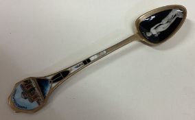 A silver and enamelled spoon depicting 'Venus with Apple' from Thorvaldsens Museum.