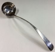 EDINBURGH: An early 19th Century Scottish silver toddy ladle.