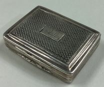 A large Georgian silver vinaigrette.